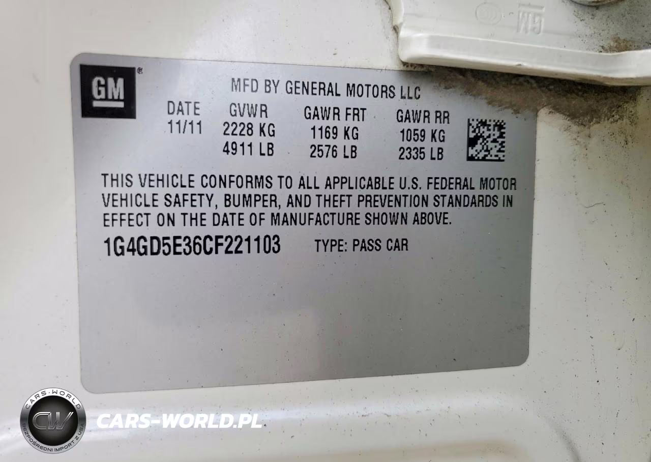 2012 Buick Lacrosse Premium VIN:1G4GD5E36CF221103 - 13
