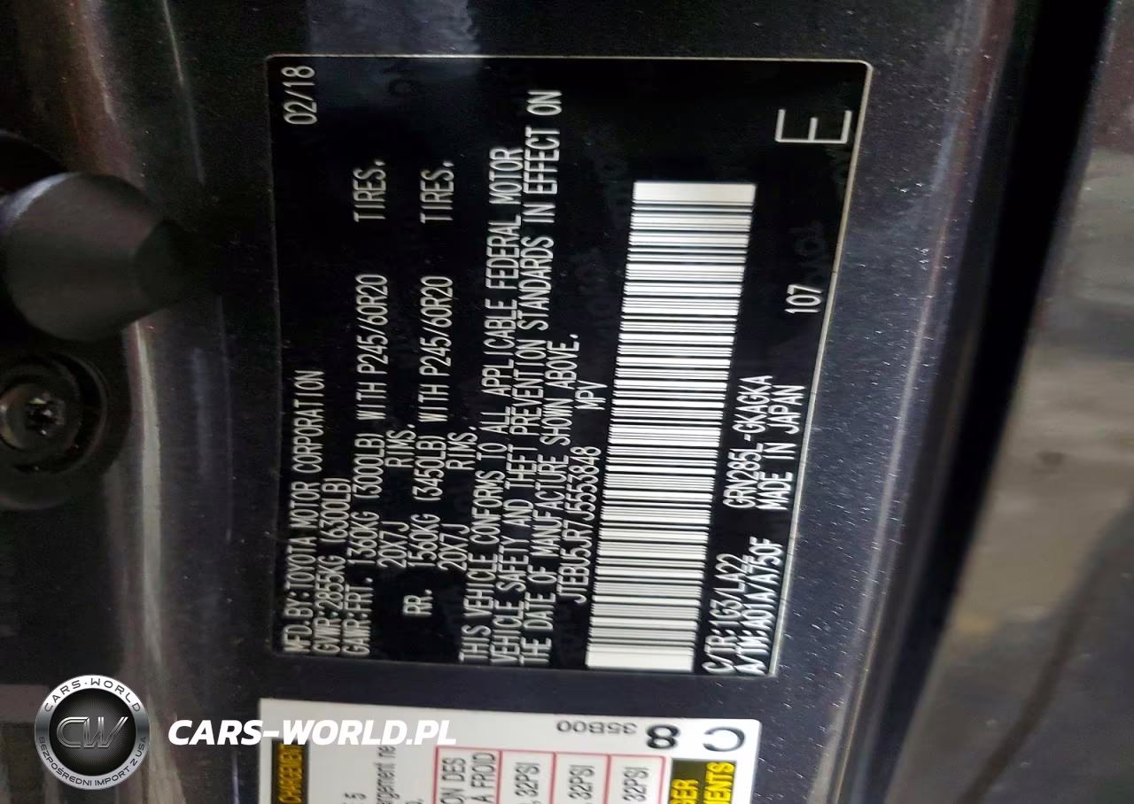 2018 Toyota 4Runner Limited VIN:JTEBU5JR7J5553848 - 14