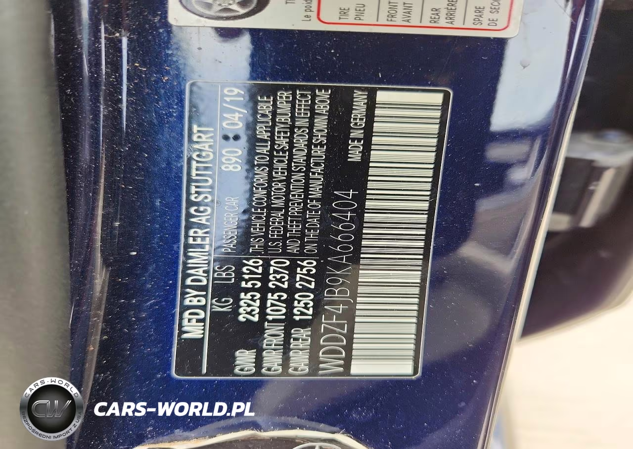 2019 Mercedes-Benz E 300 VIN:WDDZF4JB9KA666404 - 12