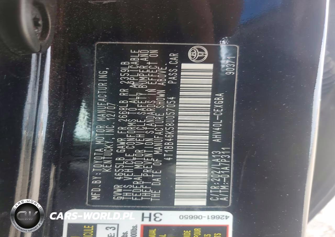 2008 Toyota Camry Hybrid VIN:4T1BB46K58U057054 - 12