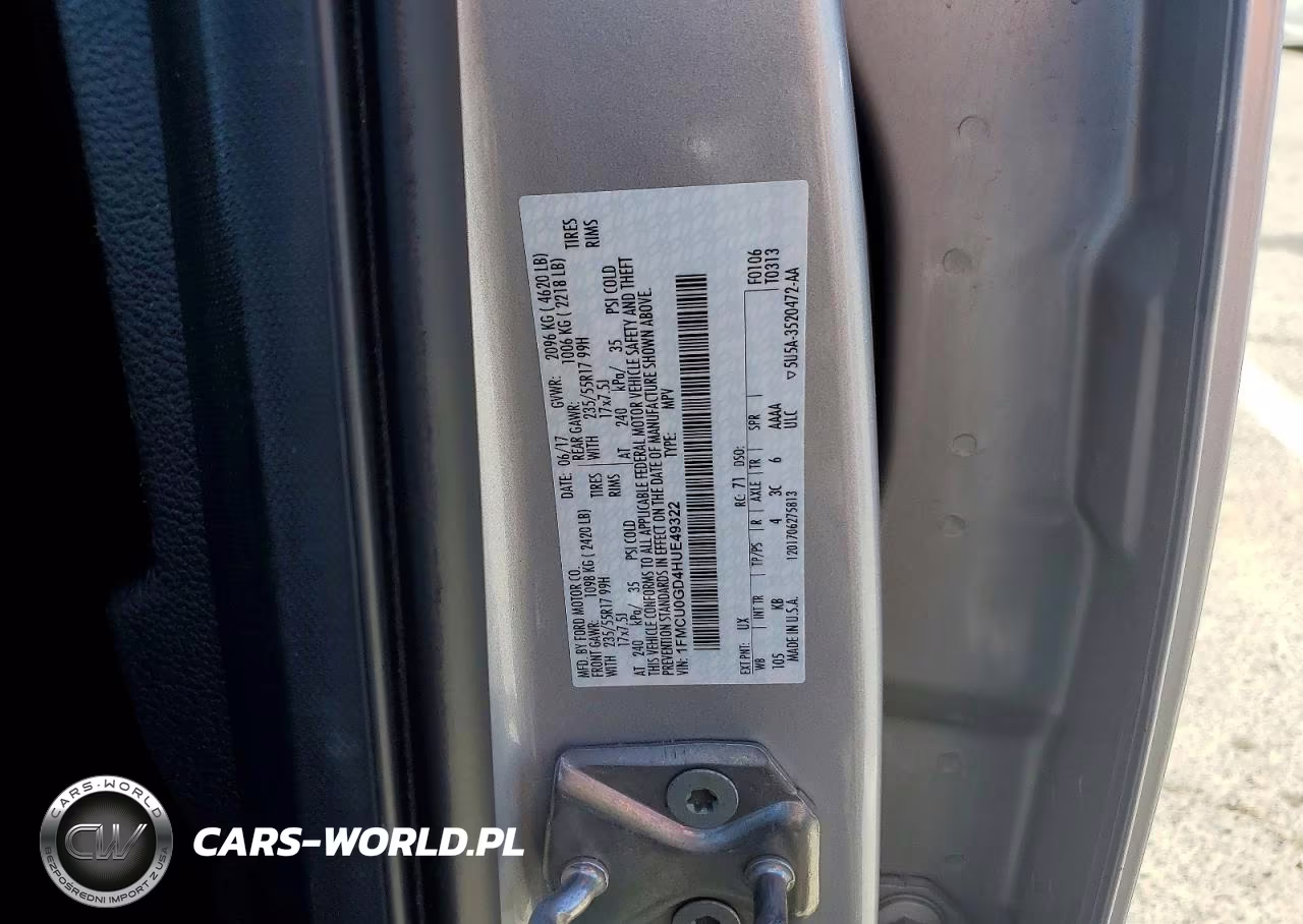 2017 Ford Escape Se VIN:1FMCU0GD4HUE49322 - 12