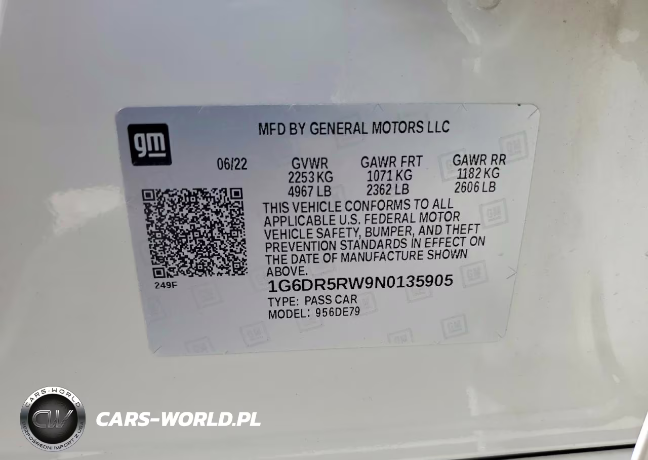 2022 Cadillac Ct5-V VIN:1G6DR5RW9N0135905 - 12