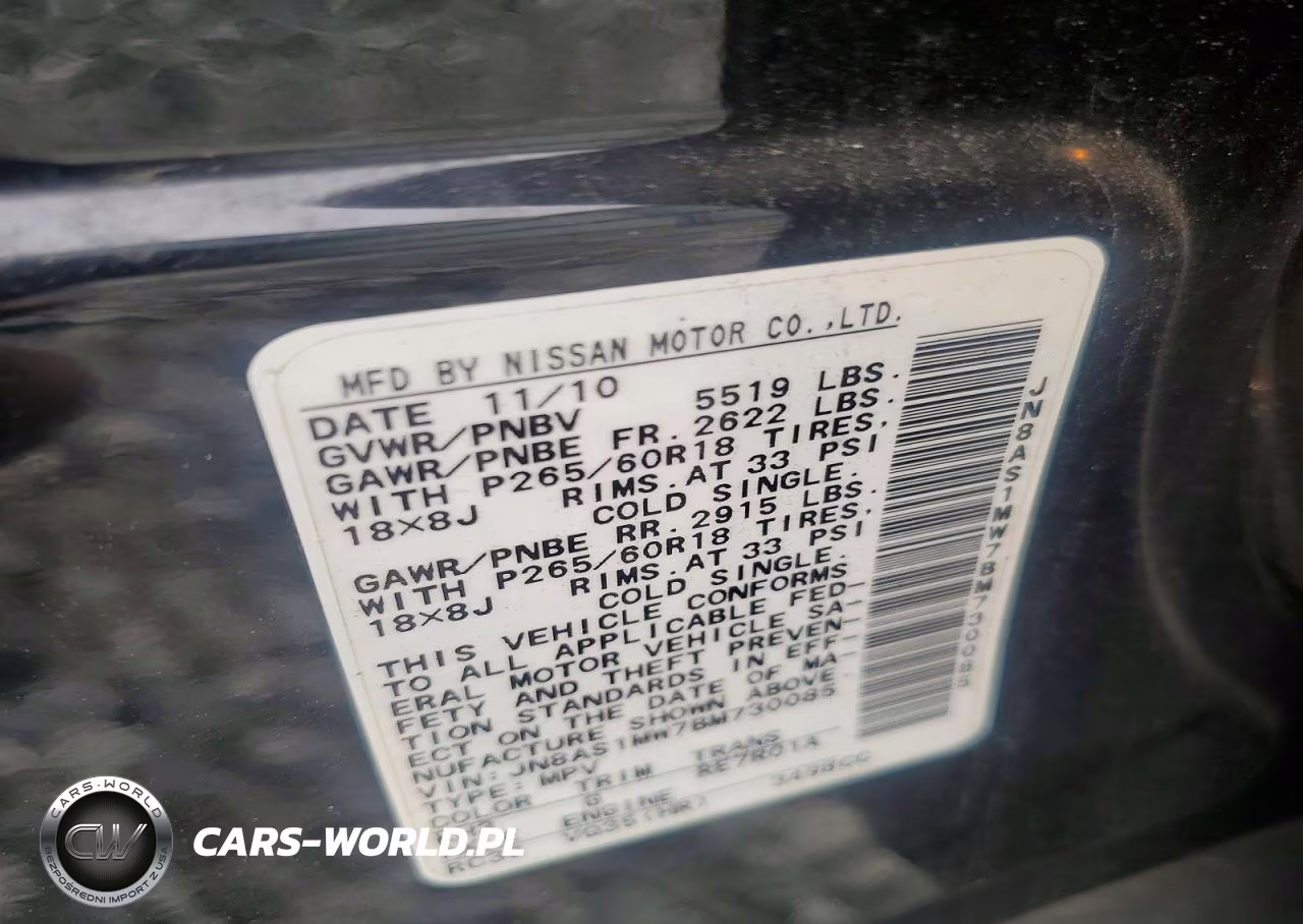 2011 Infiniti Fx35 Base VIN:JN8AS1MW7BM730085 - 13