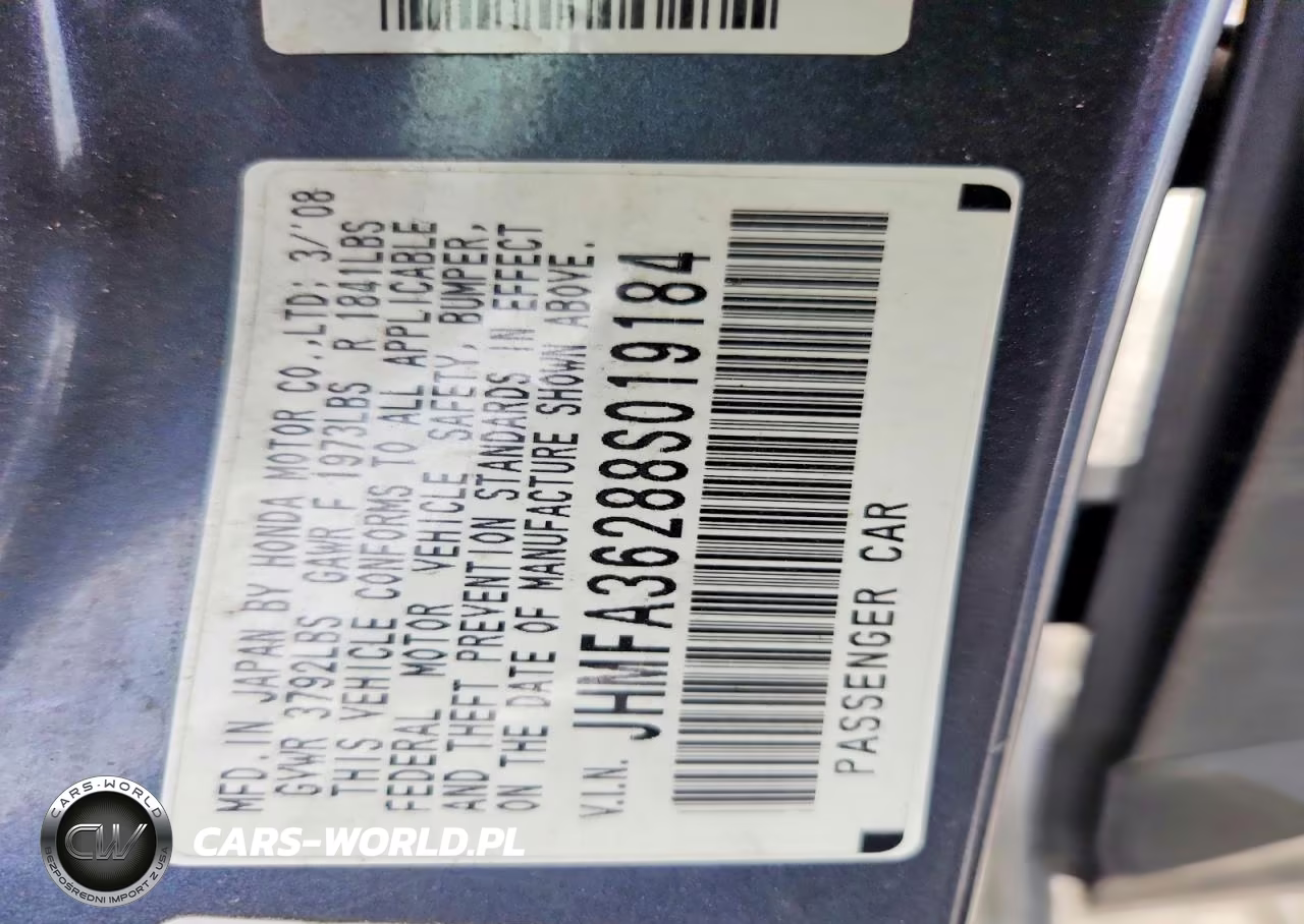 2008 Honda Civic Hybrid VIN:JHMFA36288S019184 - 12