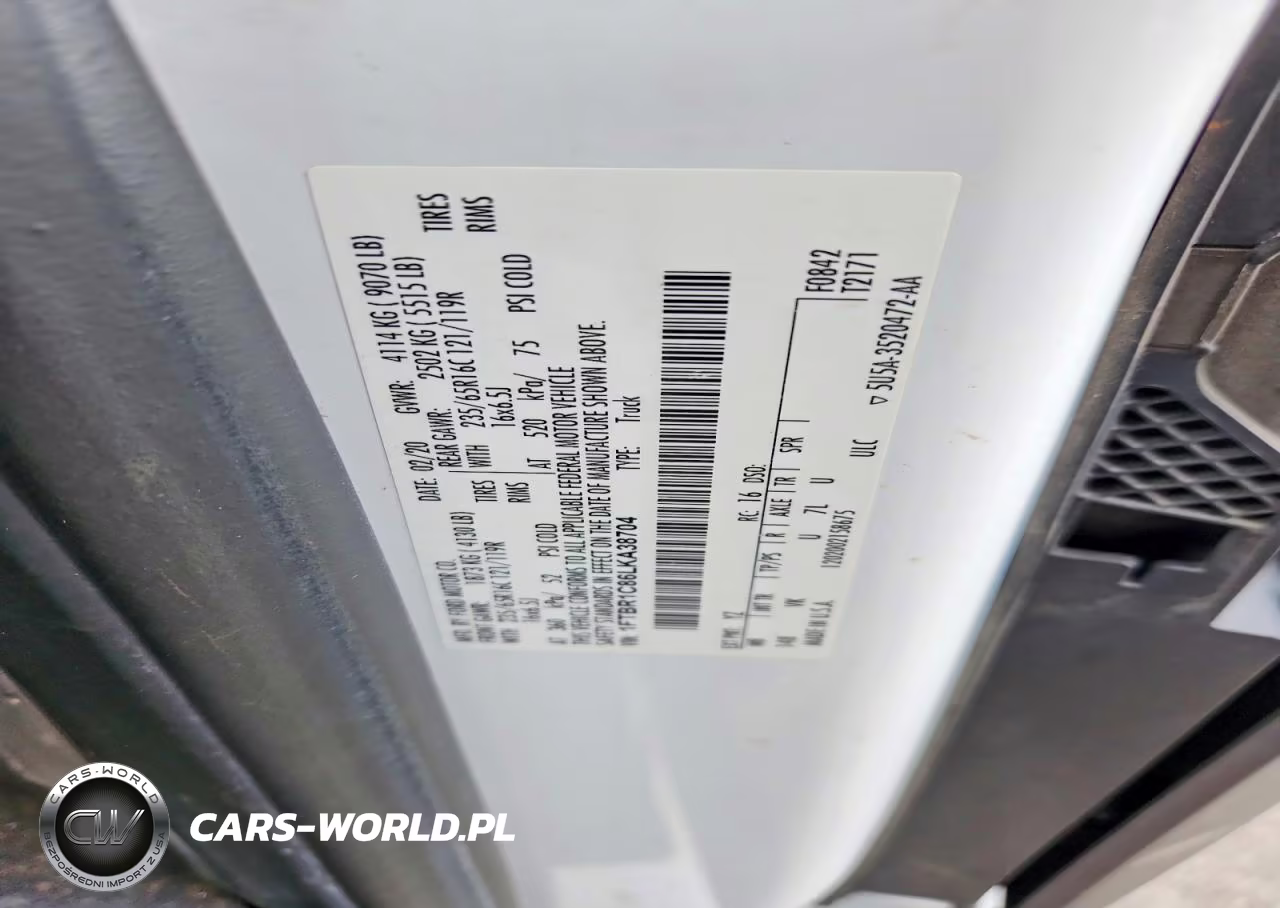 2020 Ford Transit T-250 VIN:1FTBR1C86LKA38704 - 13
