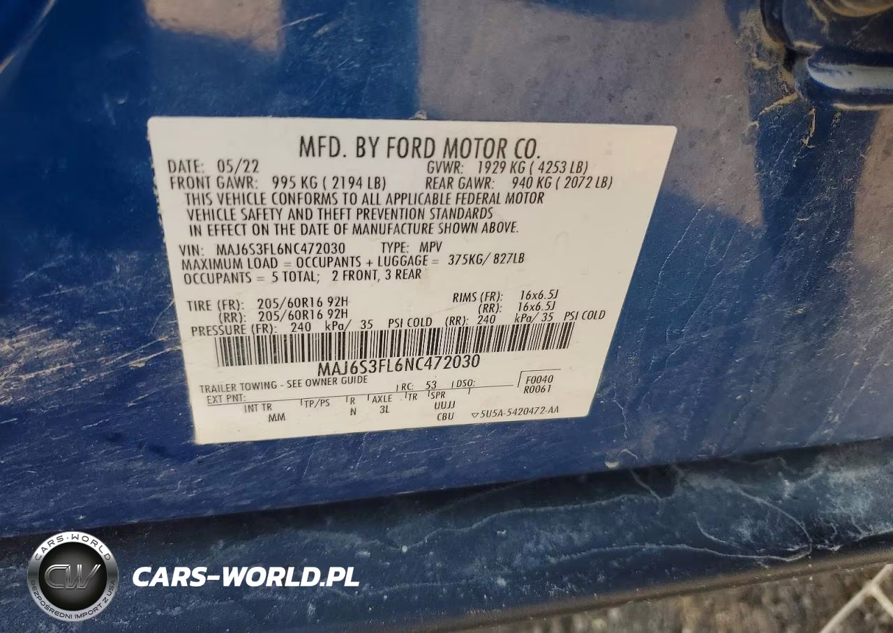 2022 Ford Ecosport S VIN:MAJ6S3FL6NC472030 - 13