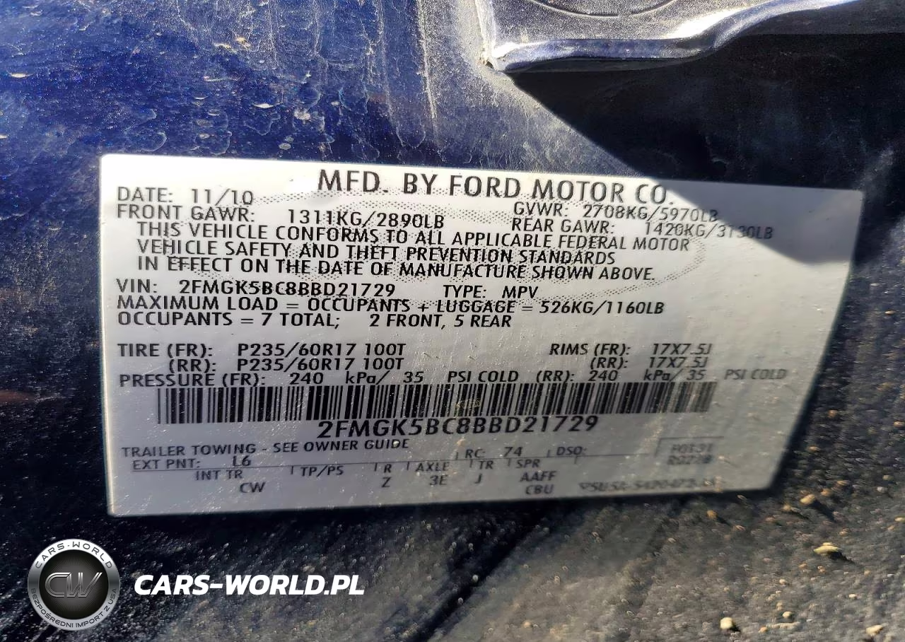 2011 Ford Flex Se VIN:2FMGK5BC8BBD21729 - 13