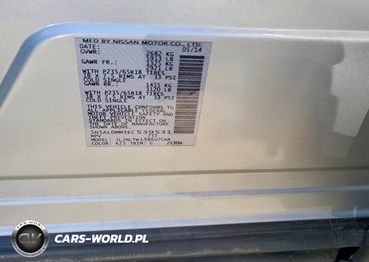 2014 Infiniti Qx60 Base VIN:5N1AL0MM3EC539531 - 12