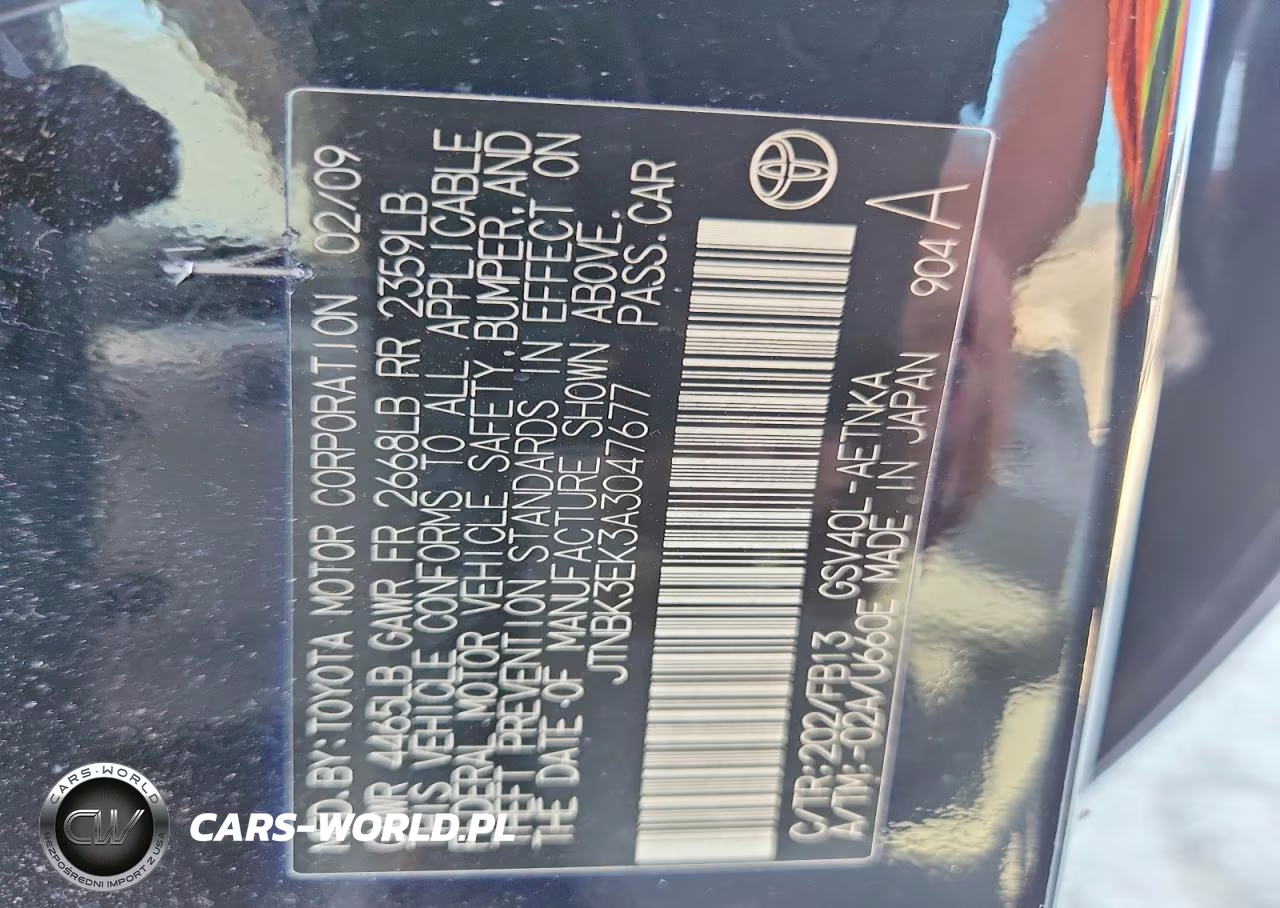 2010 Toyota Camry Le V6 VIN:JTNBK3EK3A3047677 - 12