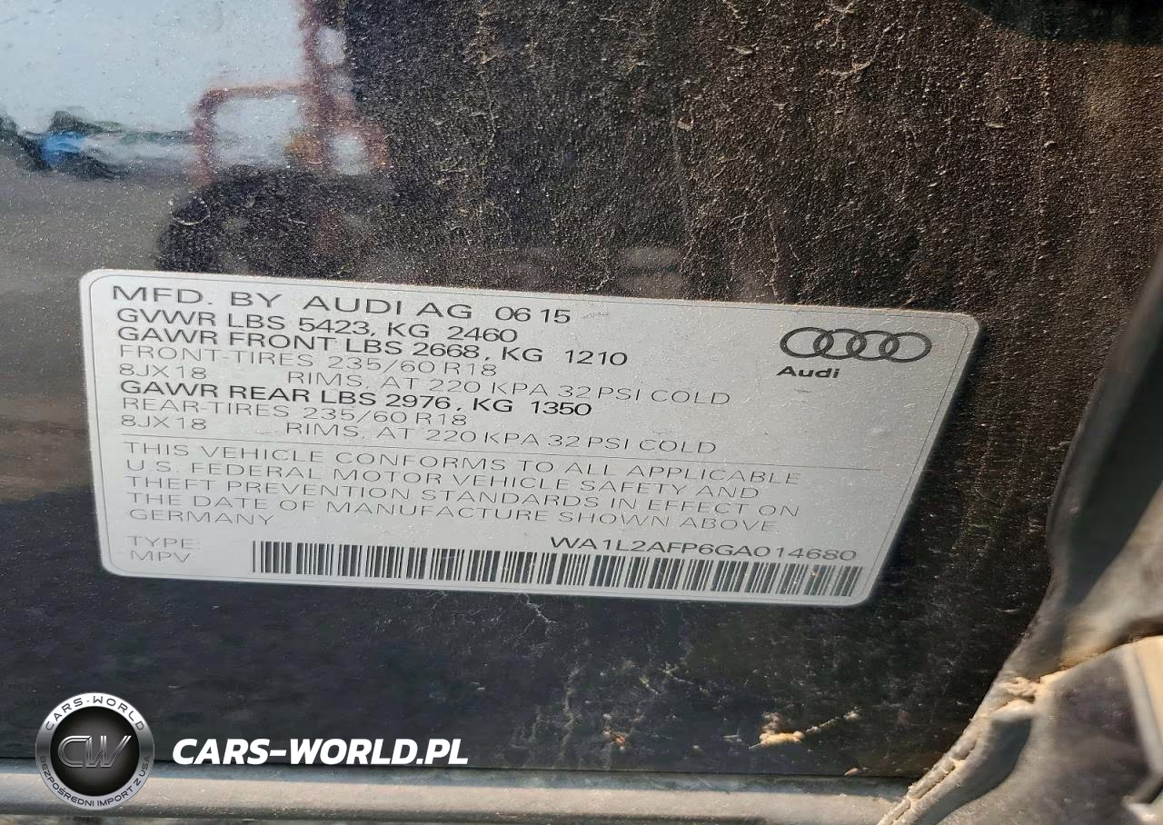 2016 Audi Q5 Premium Plus VIN:WA1L2AFP6GA014680 - 14