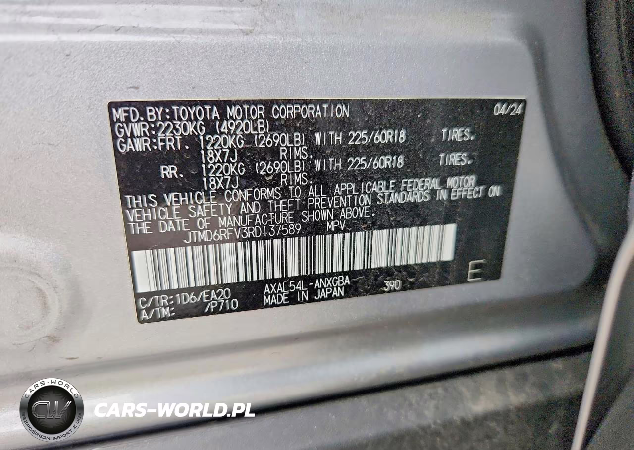 2024 Toyota Rav4 Limited VIN:JTMD6RFV3RD137589 - 14