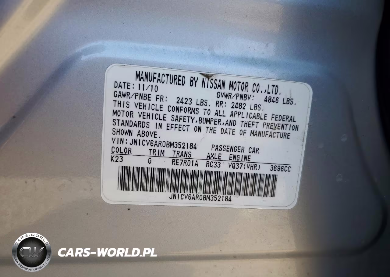2011 Infiniti G37 VIN:JN1CV6AR0BM352184 - 13