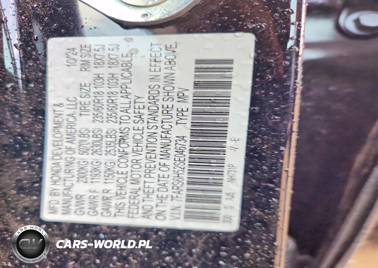 2025 Honda Cr-V Sport VIN:7FARS6H52SE046734 - 13