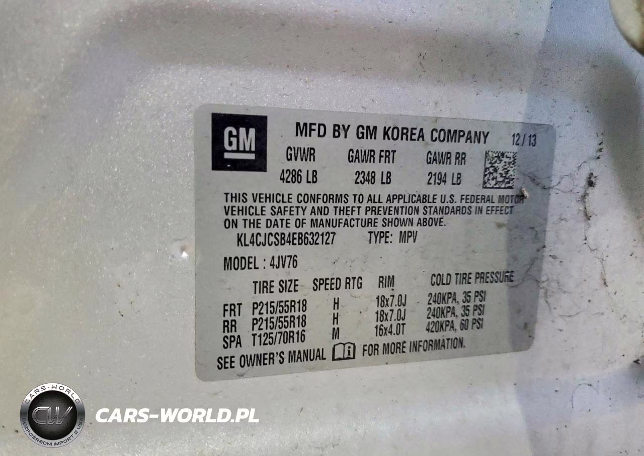 2014 Buick Encore VIN:KL4CJCSB4EB632127 - 12