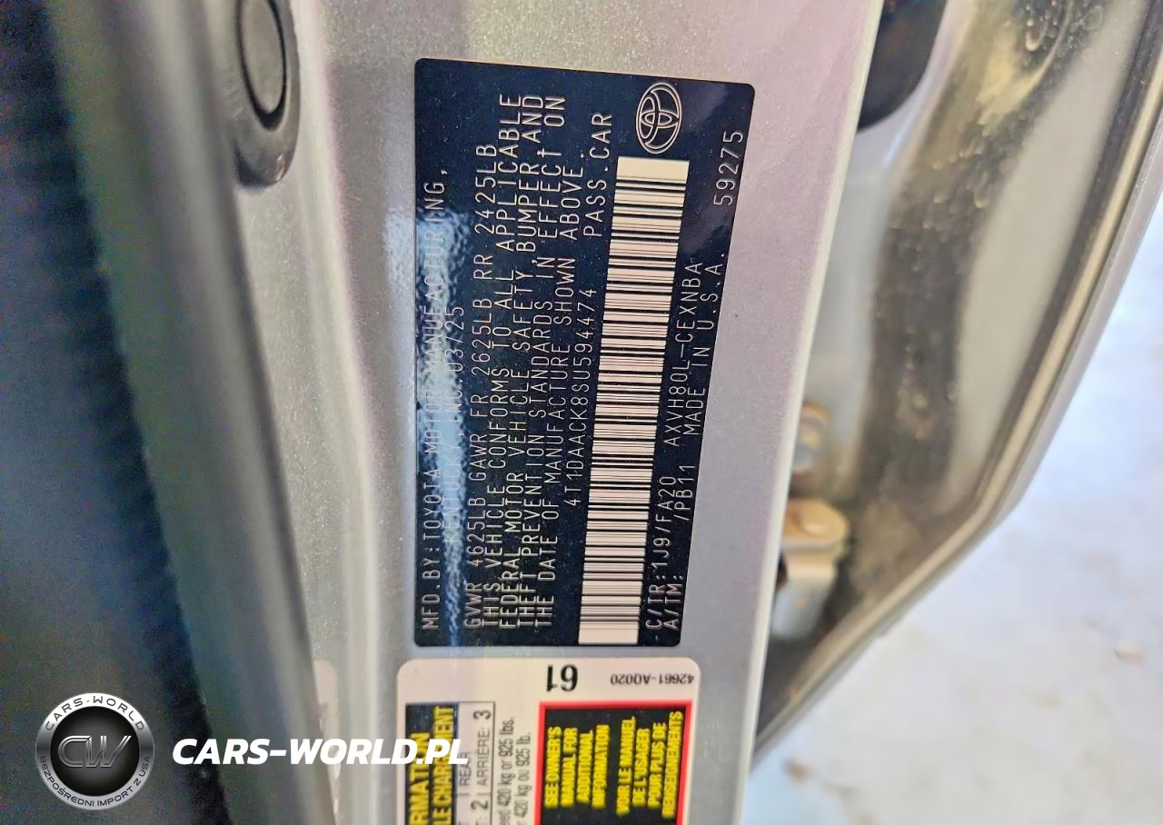 2025 Toyota Camry Xse VIN:4T1DAACK8SU594474 - 12