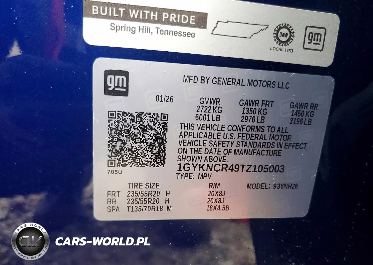 2026 Cadillac Xt5 Premium Luxury VIN:1GYKNCR49TZ105003 - 14