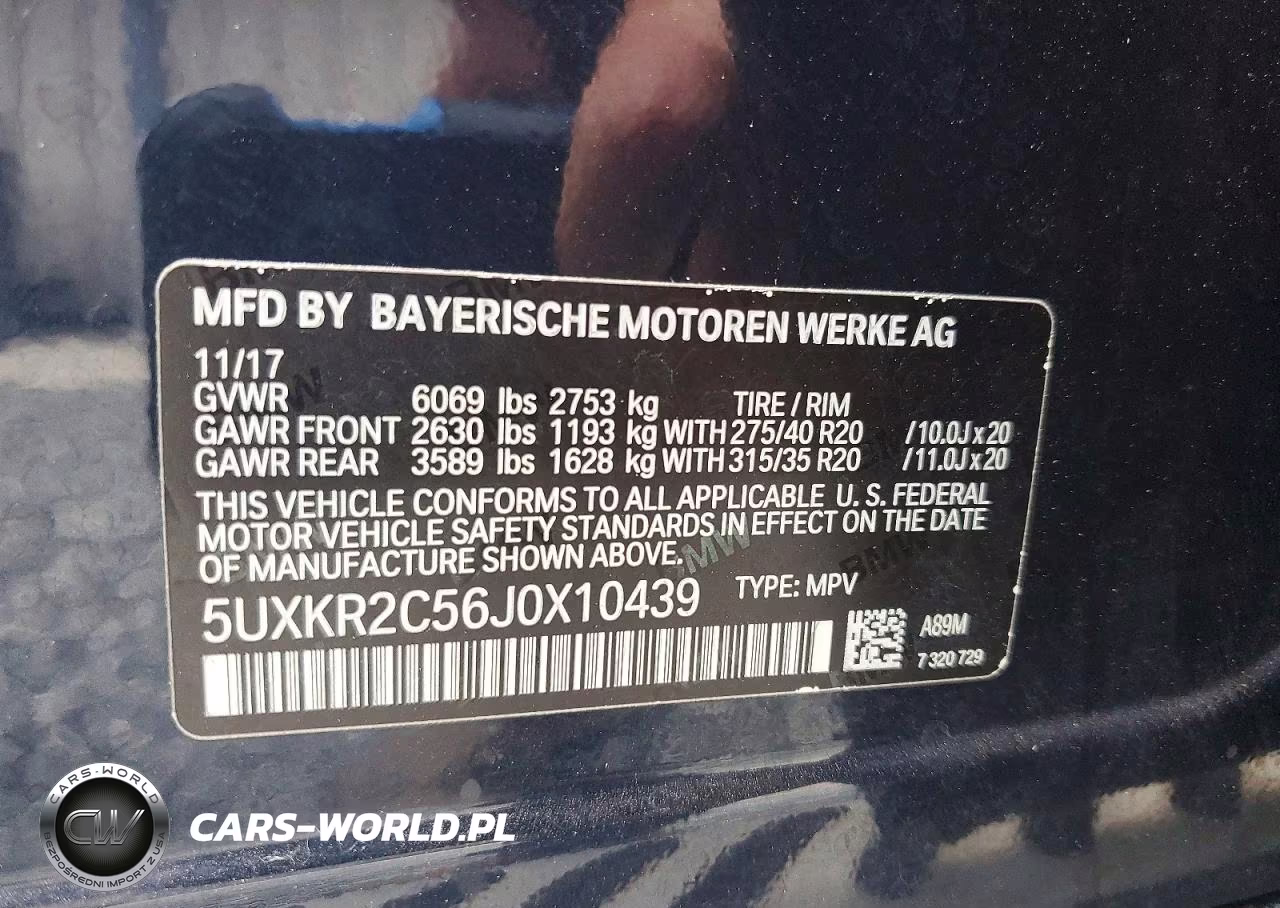 2018 BMW X5 Sdrive35I VIN:5UXKR2C56J0X10439 - 13