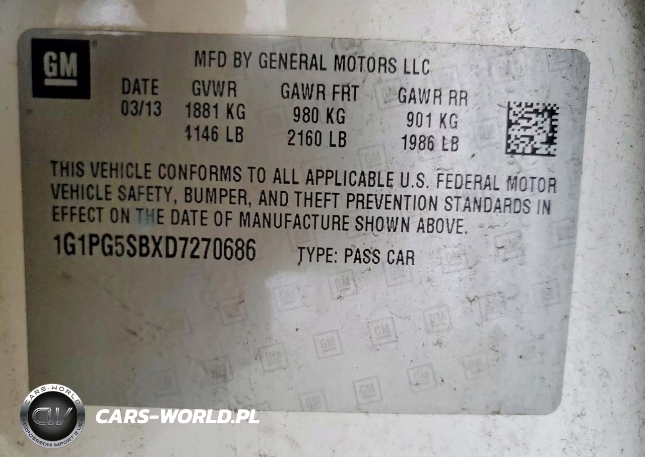 2013 Chevrolet Cruze Ltz VIN:1G1PG5SBXD7270686 - 12