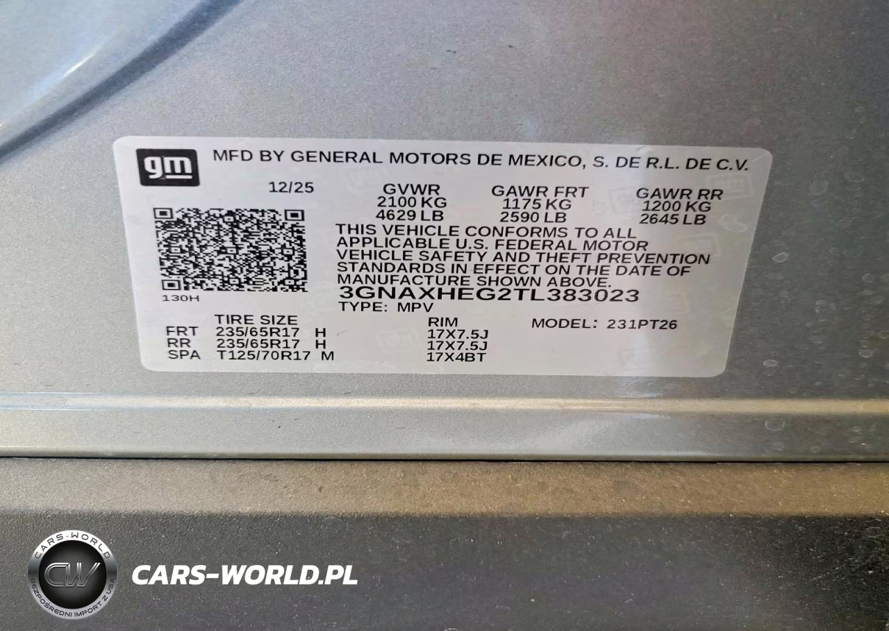 2026 Chevrolet Equinox Lt VIN:3GNAXHEG2TL383023 - 14