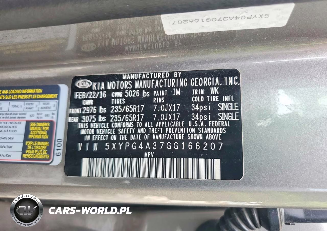 2016 Kia Sorento L VIN:5XYPG4A37GG166207 - 13