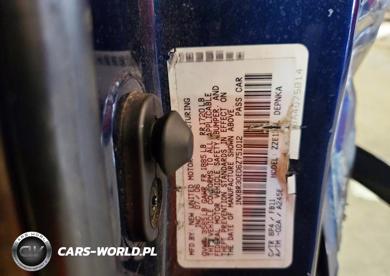 2006 Toyota Corolla Le VIN:1NXBR30E06Z751012 - 12