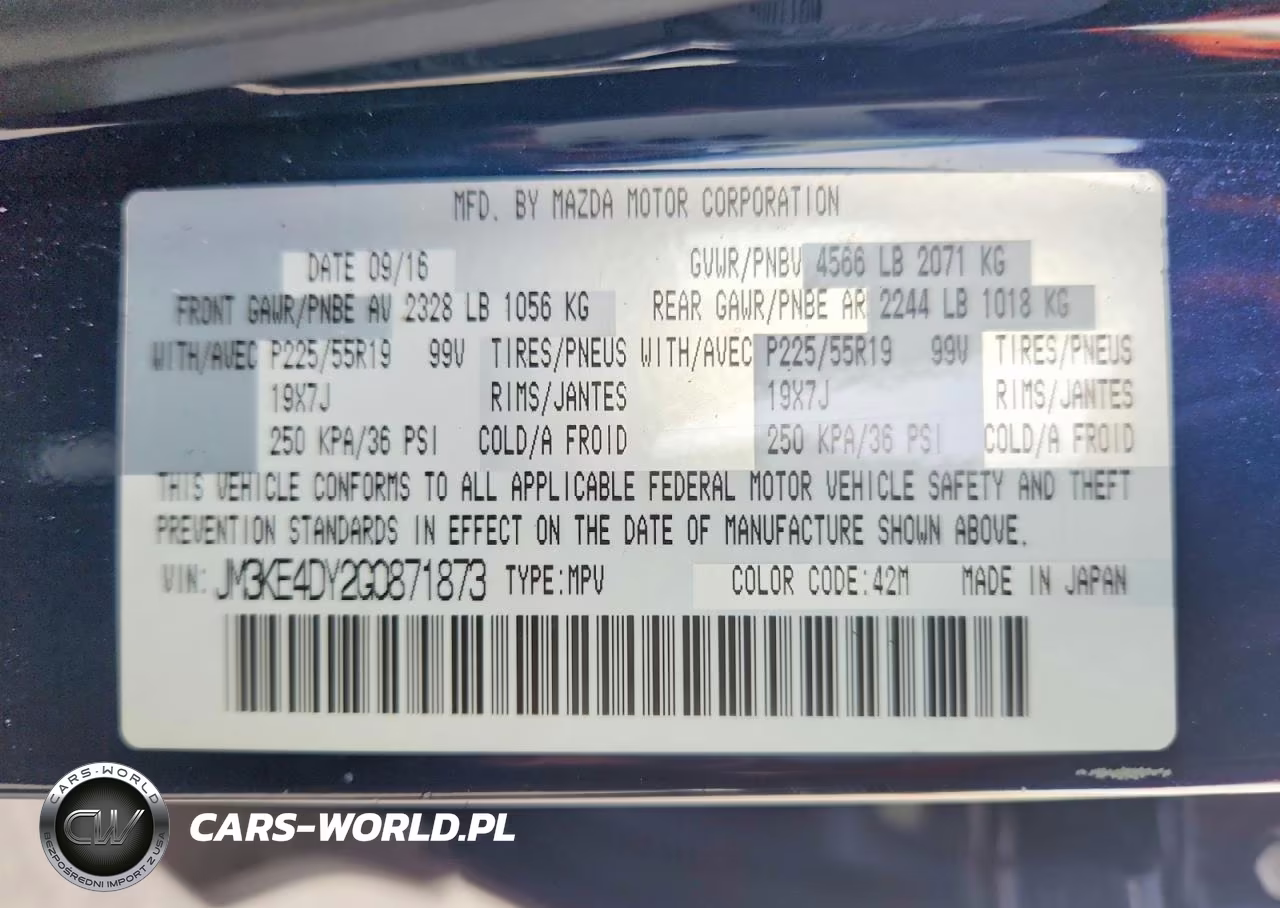 2016 Mazda Cx-5 Gt VIN:JM3KE4DY2G0871873 - 13
