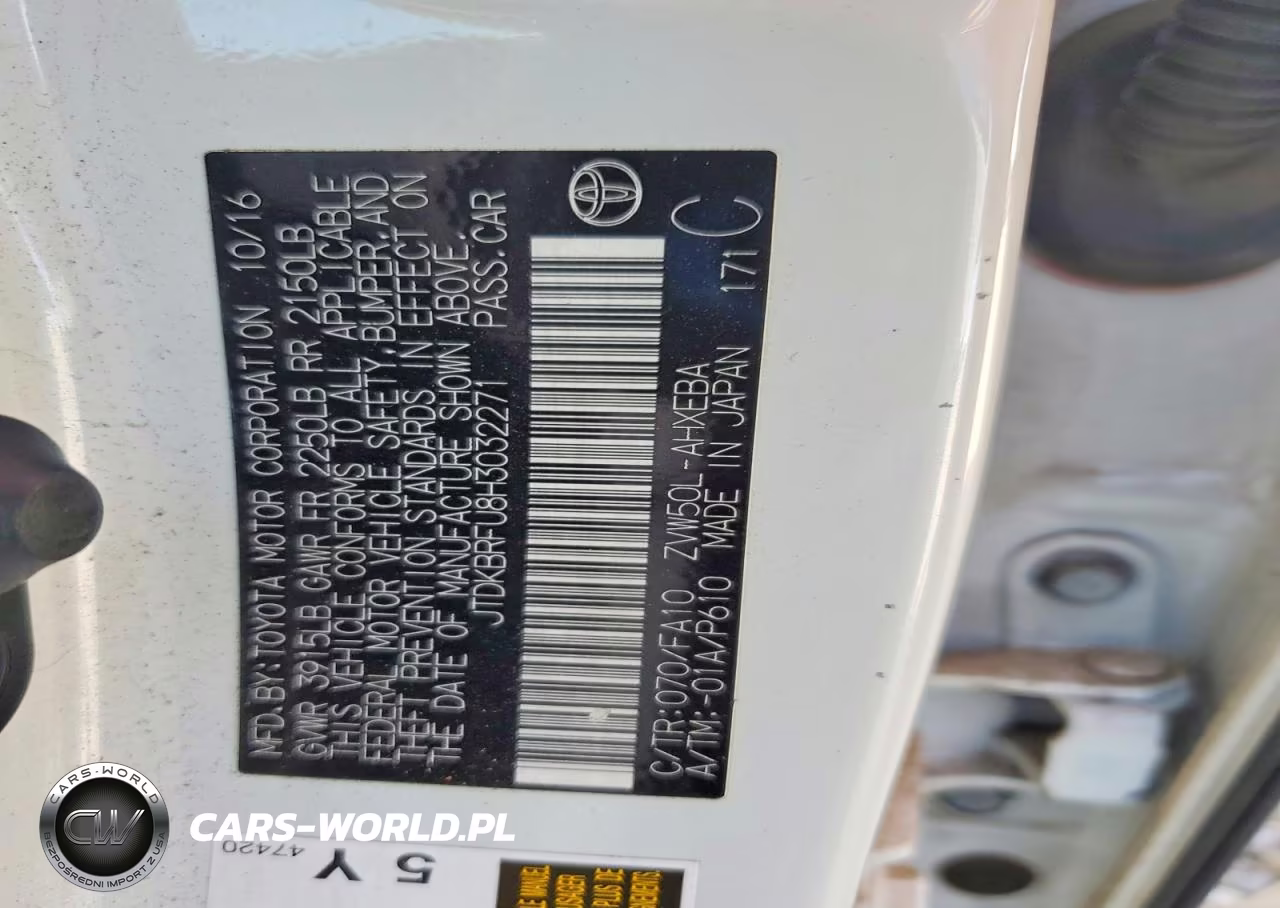 2017 Toyota Prius Two VIN:JTDKBRFU8H3032271 - 12