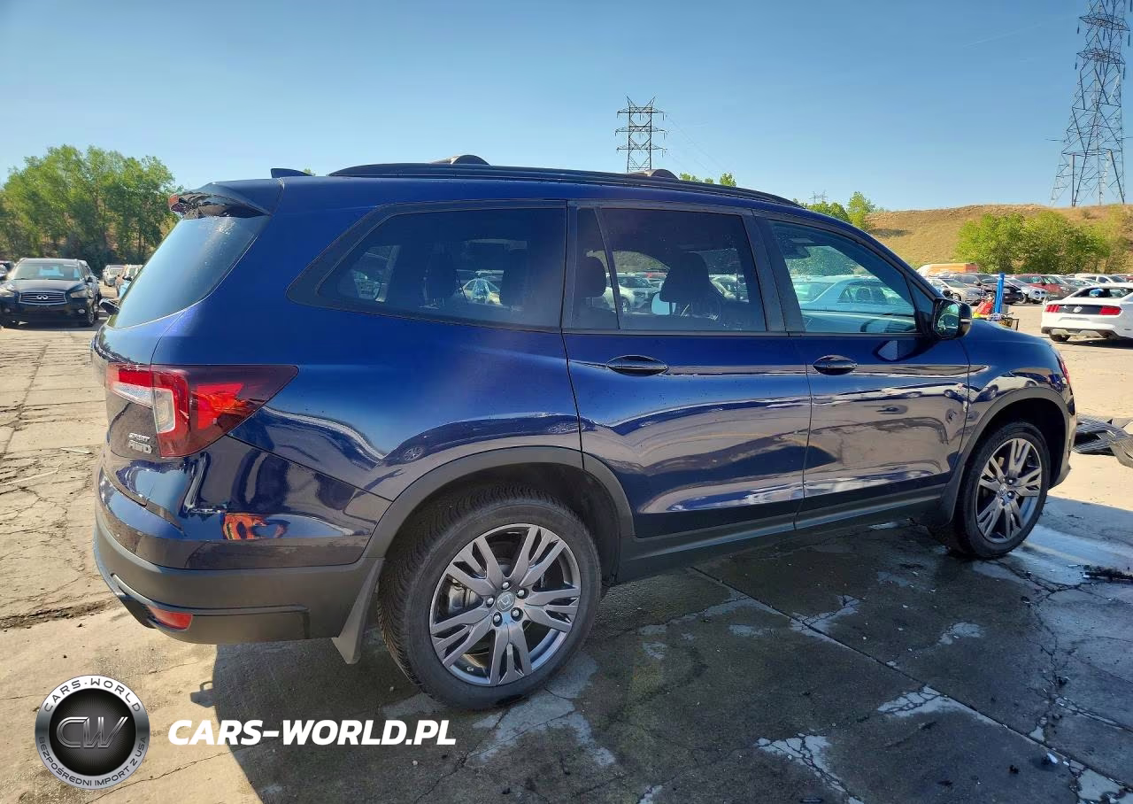 2022 Honda Pilot Sport VIN:5FNYF6H35NB073148 - 3