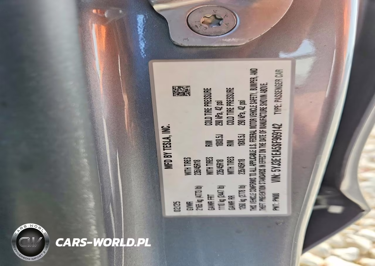 2025 Tesla Model 3 VIN:5YJ3E1EA5SF969142 - 12