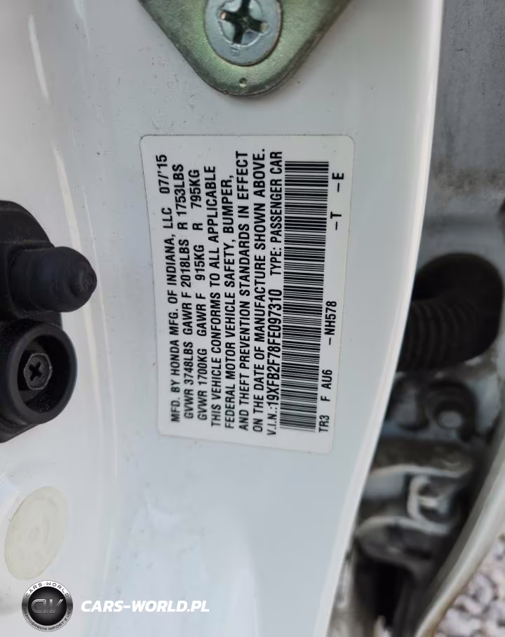 2015 Honda Civic Se VIN:19XFB2F78FE097310 - 12