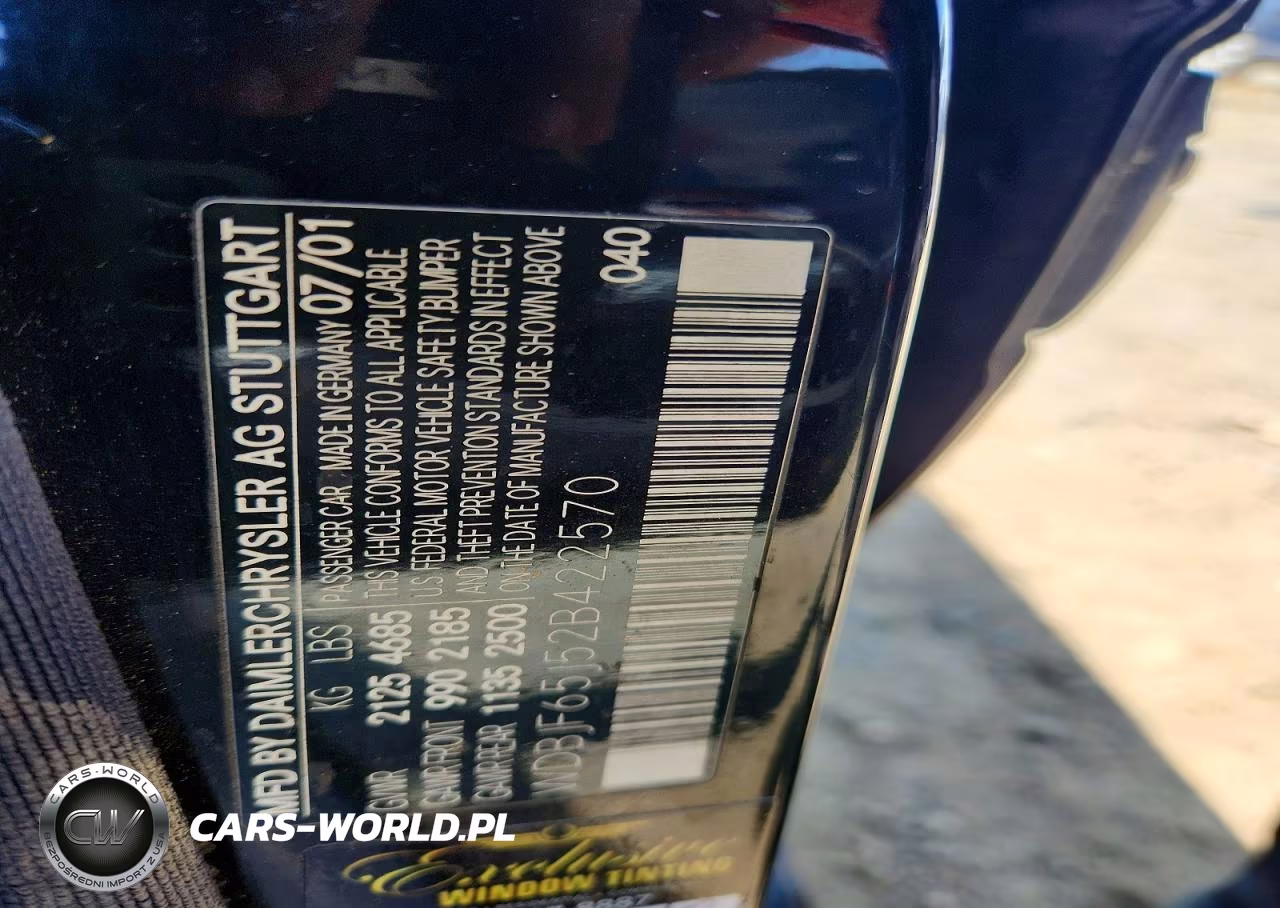 2002 Mercedes-Benz E 320 VIN:WDBJF65J52B422570 - 12