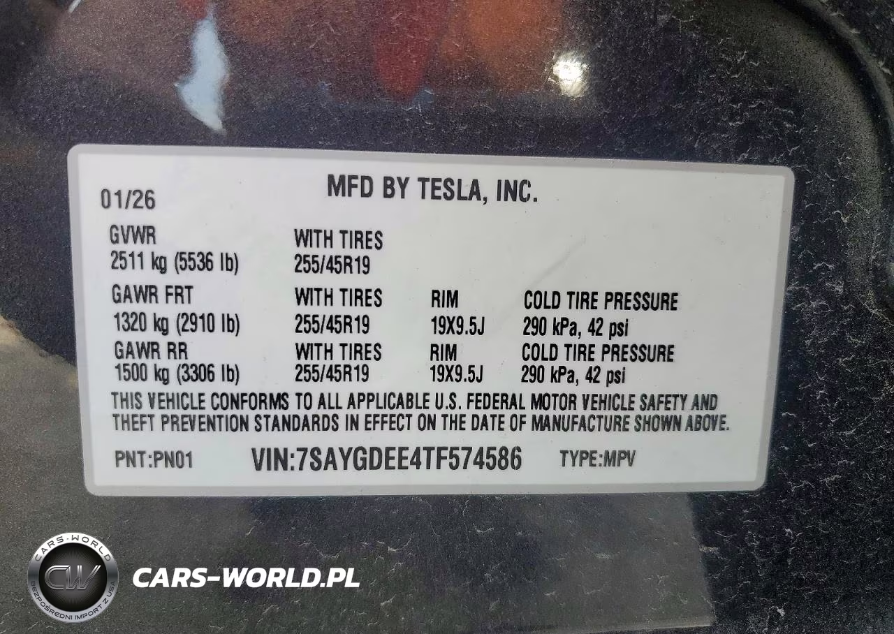 2026 Tesla Model Y VIN:7SAYGDEE4TF574586 - 14