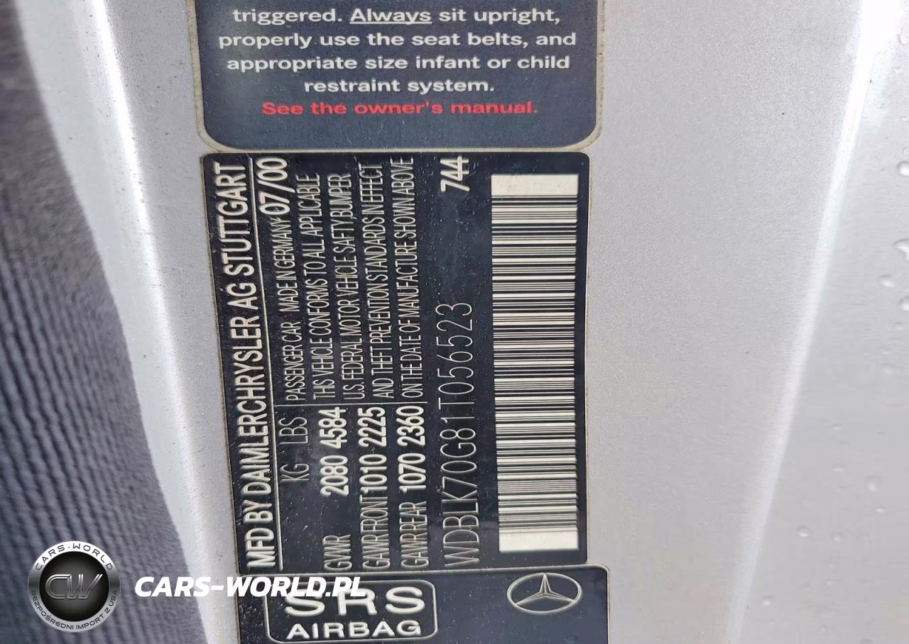 2001 Mercedes-Benz Clk 430 VIN:WDBLK70G81T056523 - 12