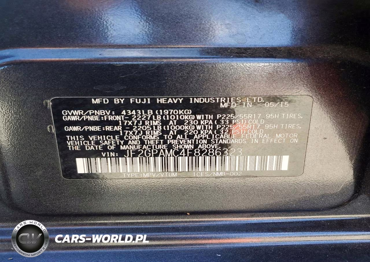 2015 Subaru Xv Crosstrek 2.0 Limited VIN:JF2GPAMC4F8286323 - 14