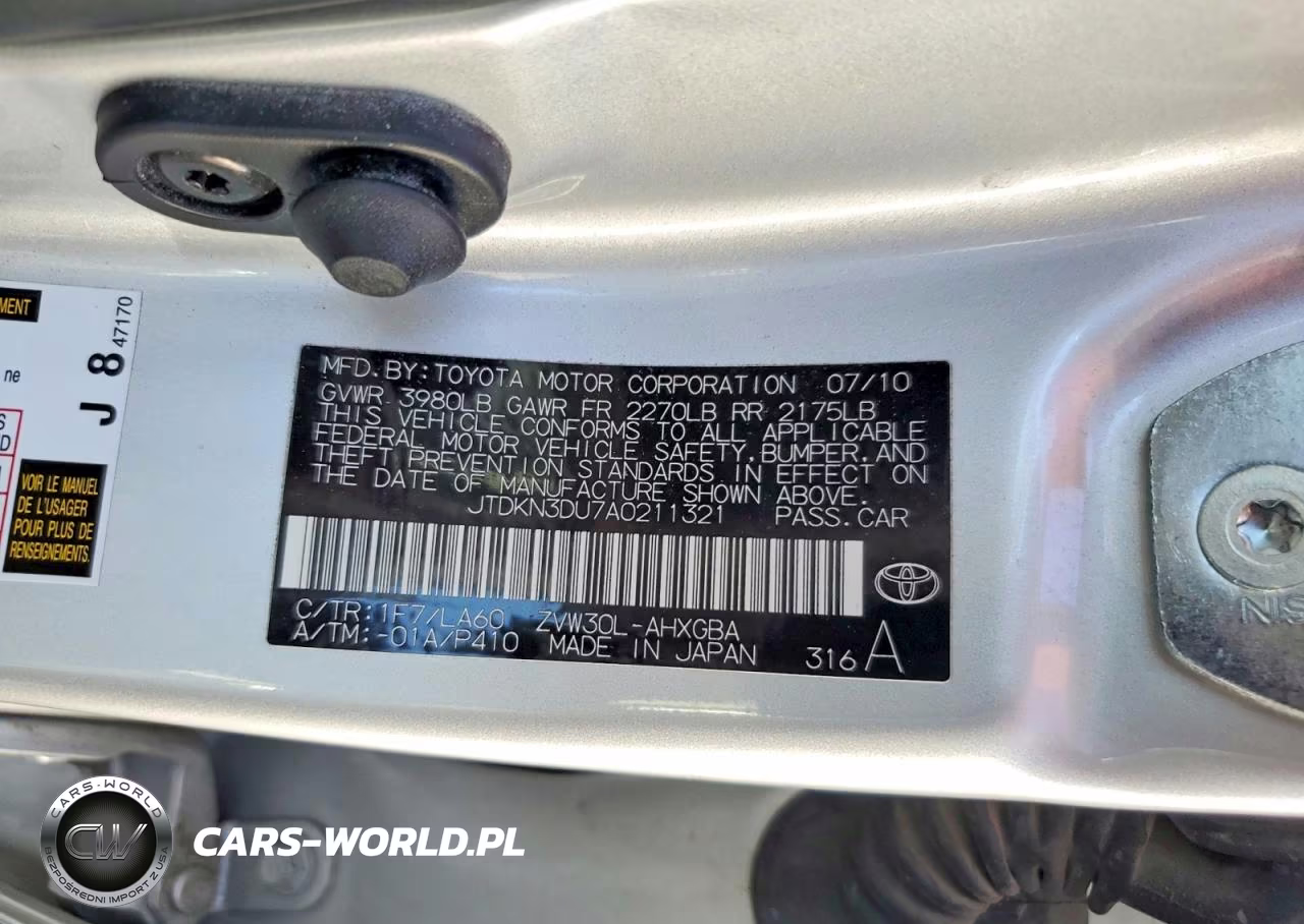 2010 Toyota Prius Iv VIN:JTDKN3DU7A0211321 - 13
