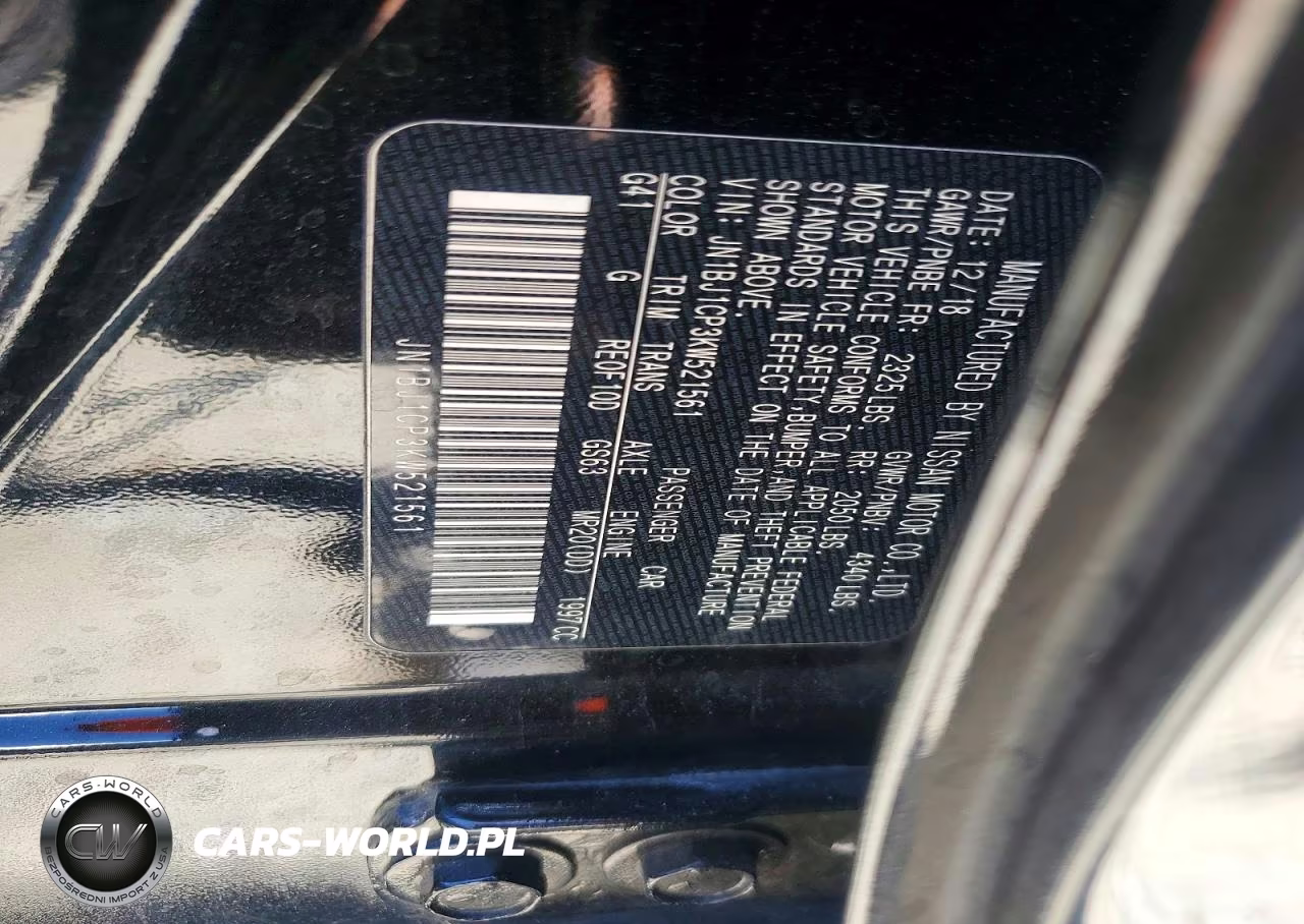 2019 Nissan Rogue Sport Sv VIN:JN1BJ1CP3KW521561 - 13
