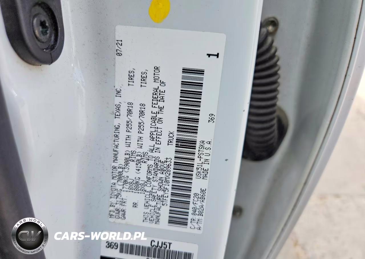 2021 Toyota Tundra Crewmax Sr5 VIN:5TFEY5F10MX289633 - 12