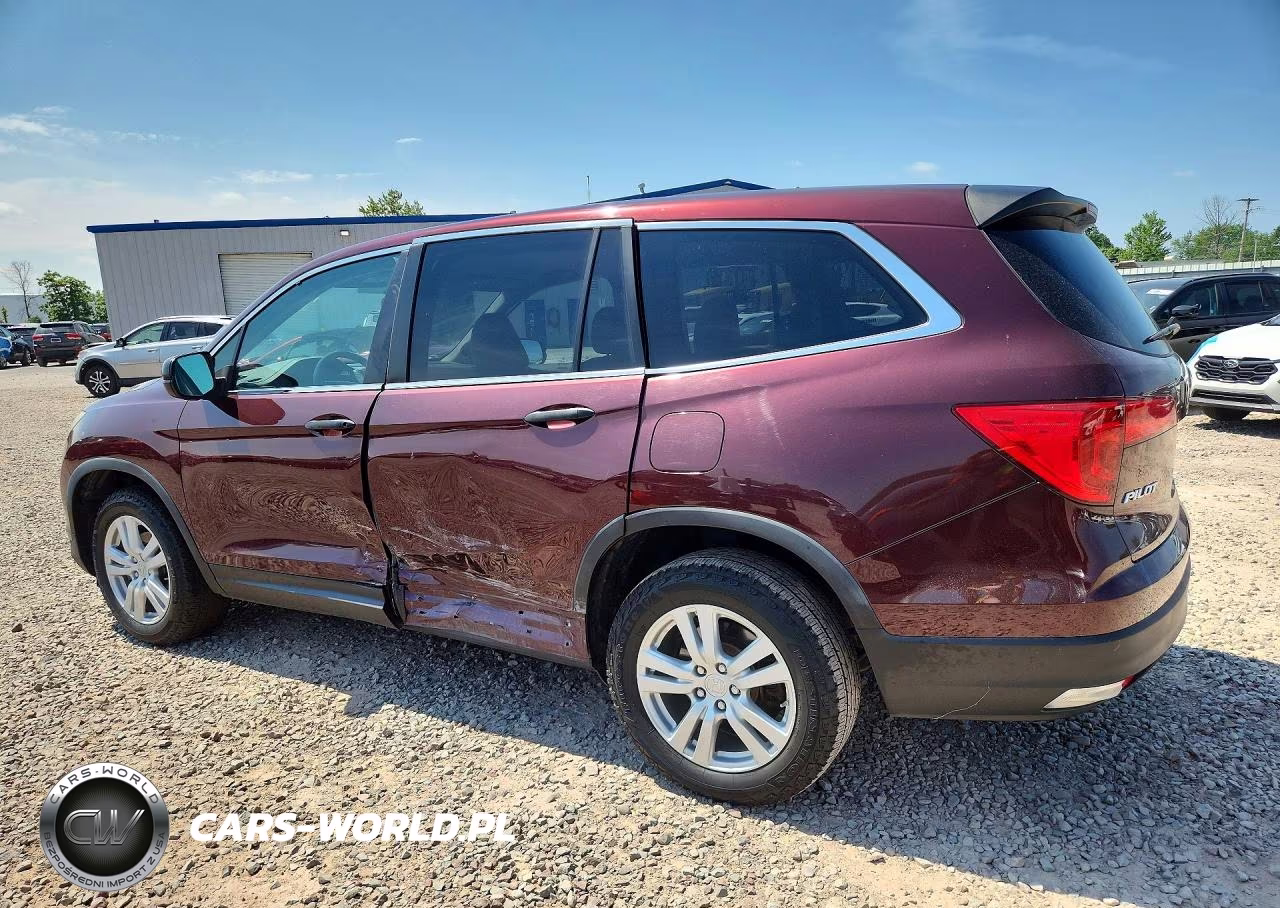 2016 Honda Pilot Lx VIN:5FNYF6H14GB027246 - 2