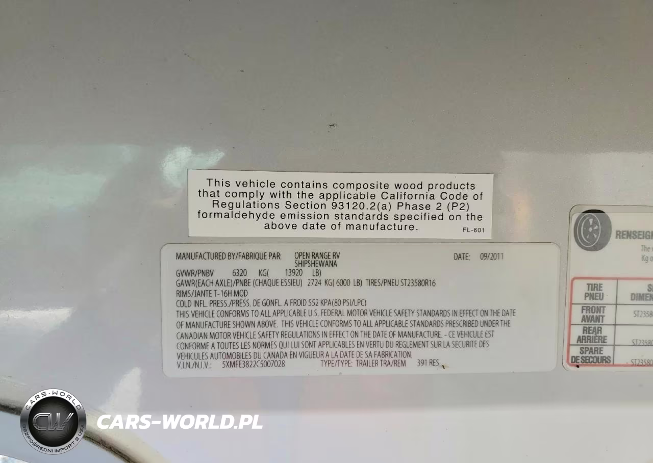 2012 Open Range 5Th Wheel VIN:5XMFE3822C5007028 - 10