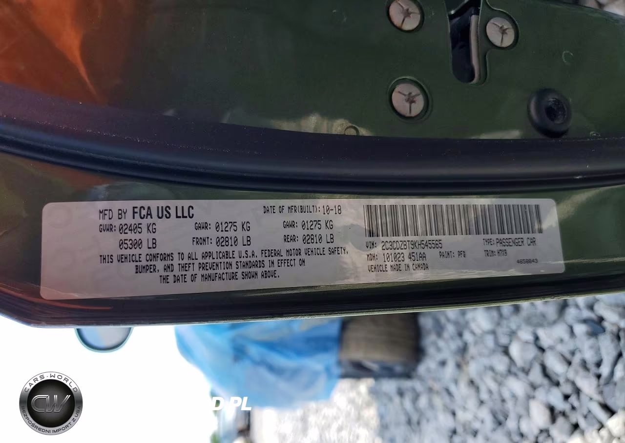 2019 Dodge Challenger R-T VIN:2C3CDZBT9KH545565 - 13