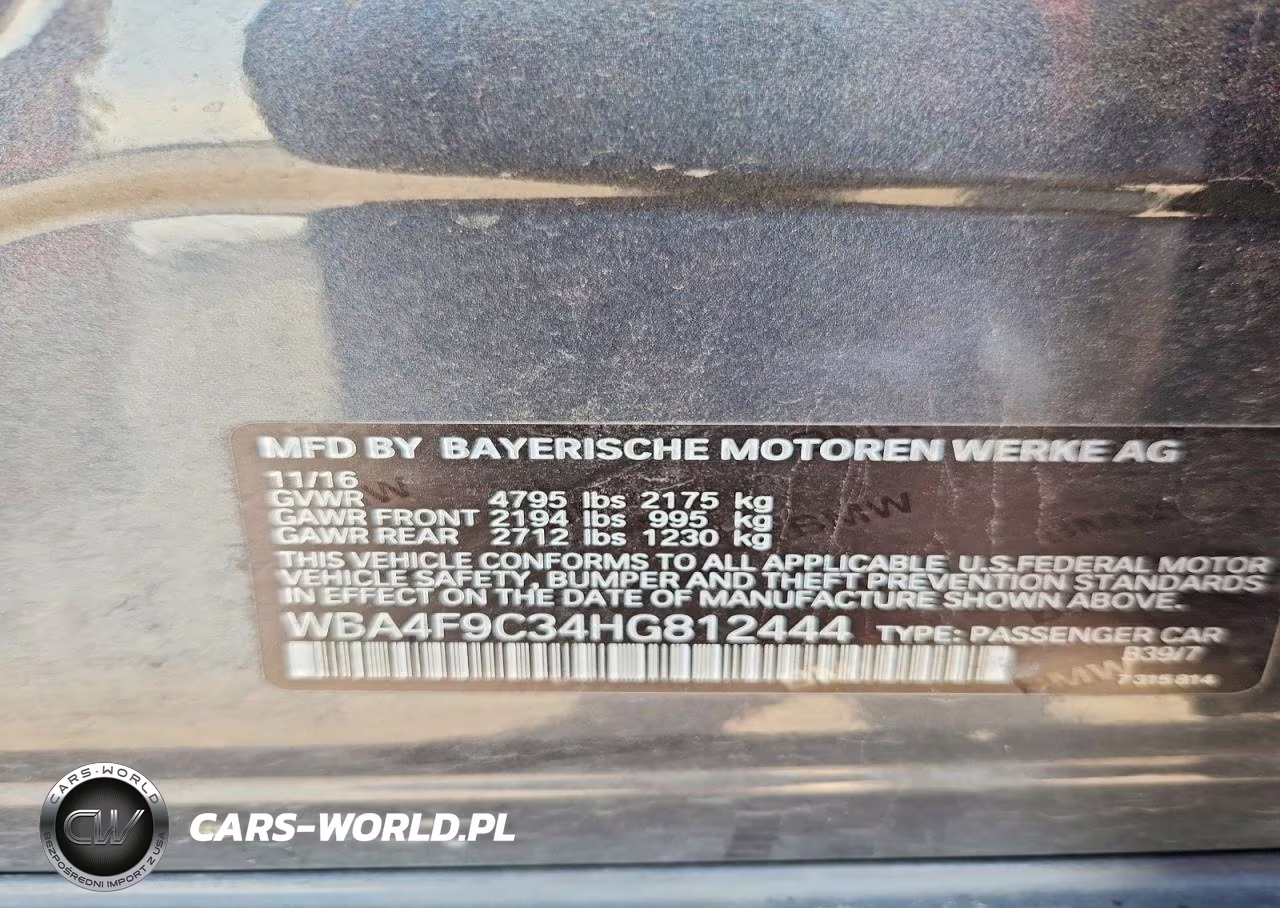 2017 BMW 430Xi Gran Coupe VIN:WBA4F9C34HG812444 - 13