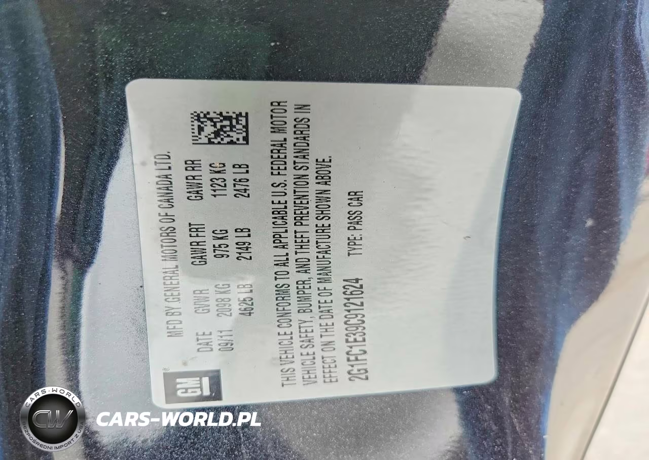 2012 Chevrolet Camaro Lt VIN:2G1FC1E39C9121624 - 12