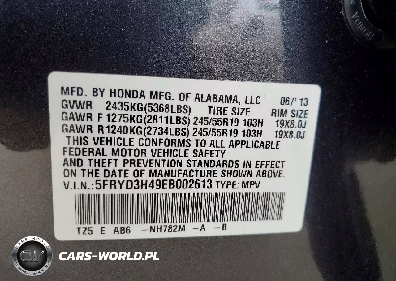 2014 Acura Mdx Technology VIN:5FRYD3H49EB002613 - 13