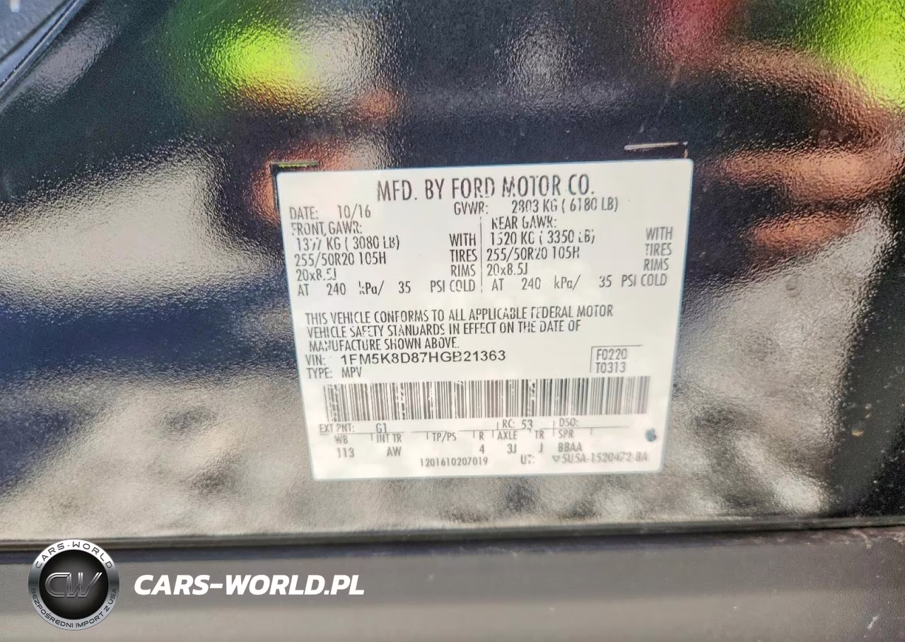 2017 Ford Explorer Xlt VIN:1FM5K8D87HGB21363 - 13