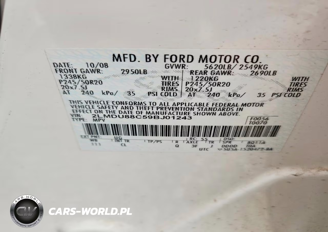 2009 Lincoln Mkx VIN:2LMDU88C59BJ01243 - 13
