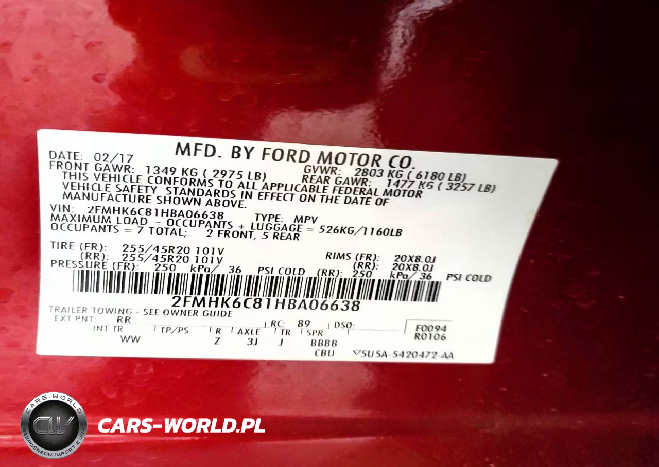 2017 Ford Flex Sel VIN:2FMHK6C81HBA06638 - 13