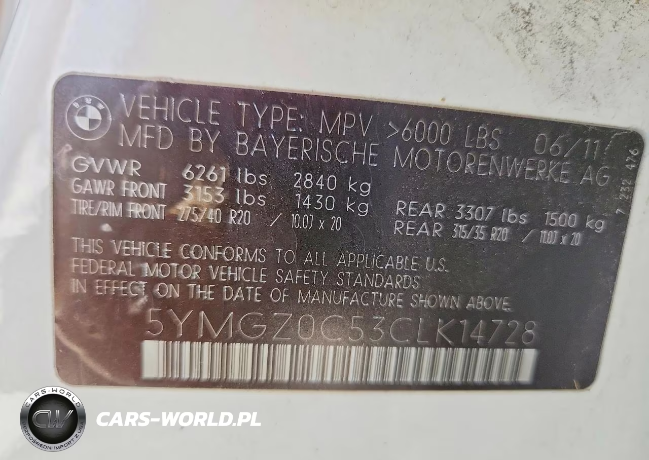 2012 BMW X6 M VIN:5YMGZ0C53CLK14728 - 13