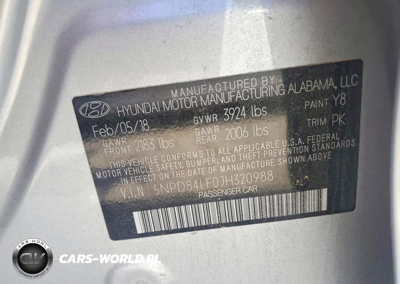 2018 Hyundai Elantra Sel VIN:5NPD84LF0JH320988 - 12