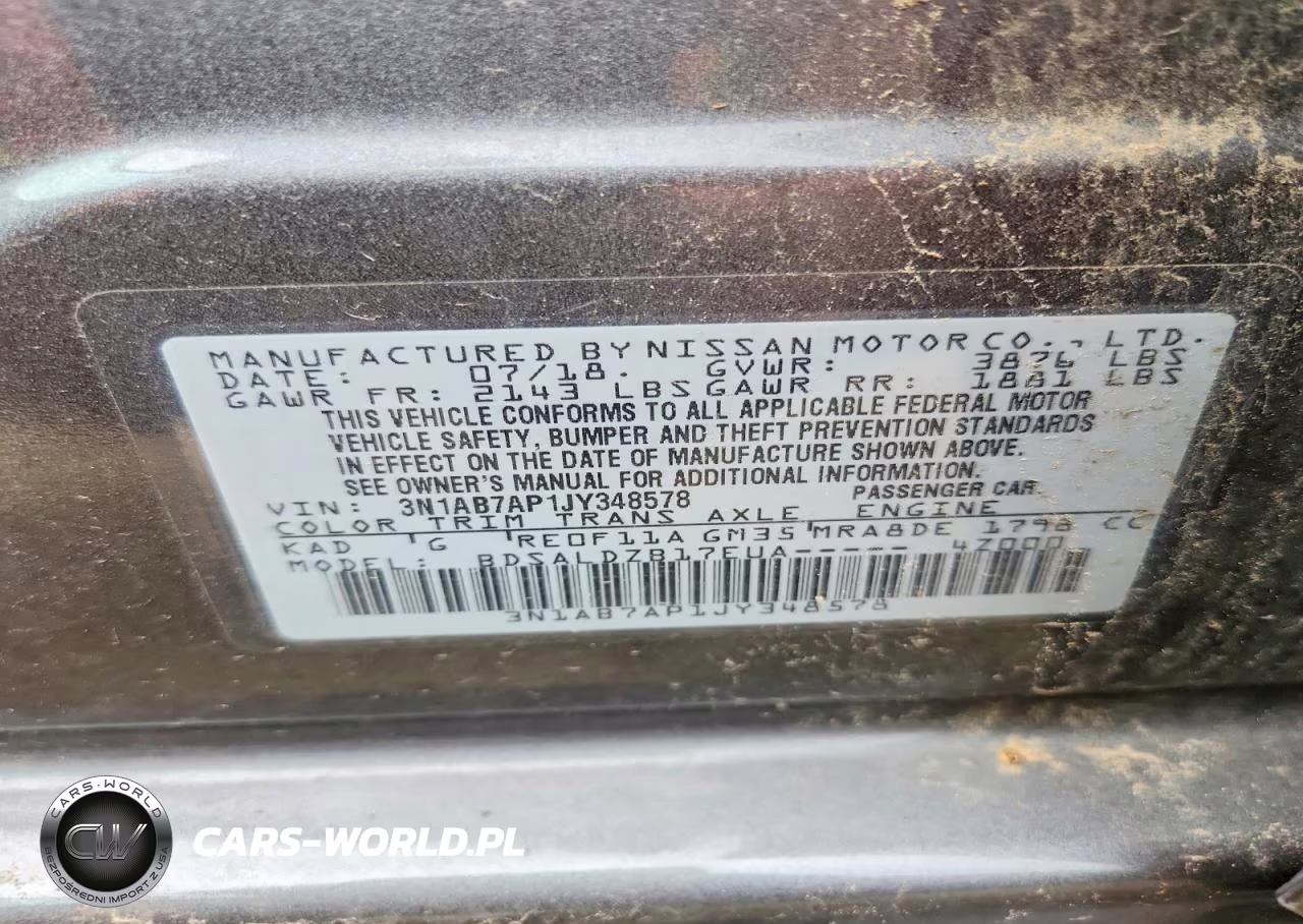 2018 Niss Sentra VIN:3N1AB7AP1JY348578 - 12