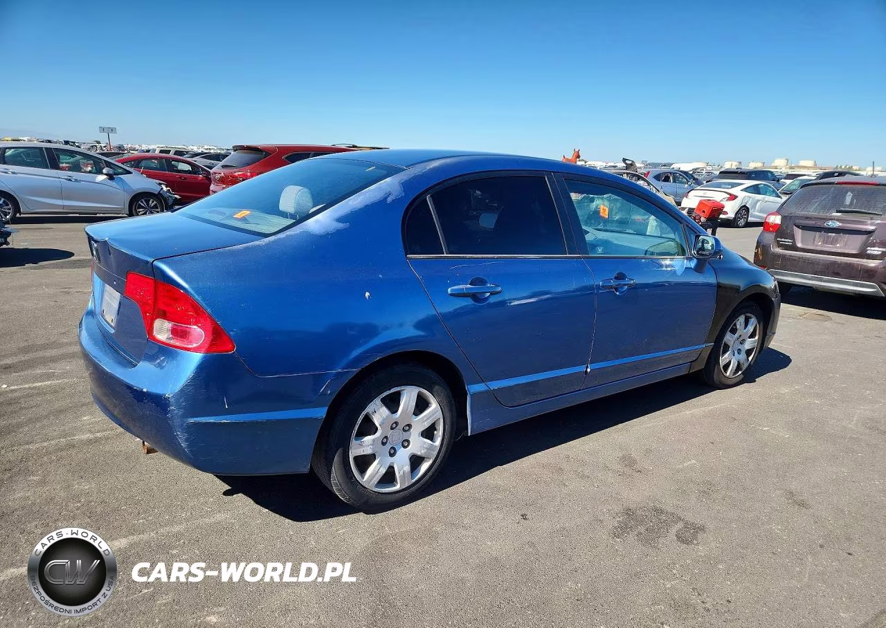 2007 Honda Civic Lx VIN:1HGFA16537L003792 - 3